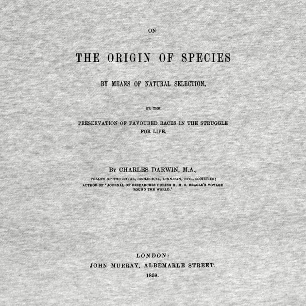 The Origin of Species Charles Darwin Title Page by buythebook86